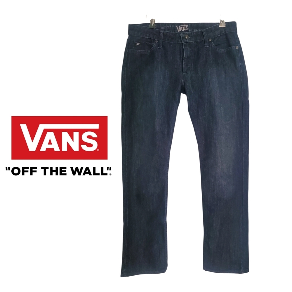 Vans V76 Skate Performance Jeans - Men's Sturdy Stretch Denim - Dark Wash 30x32
